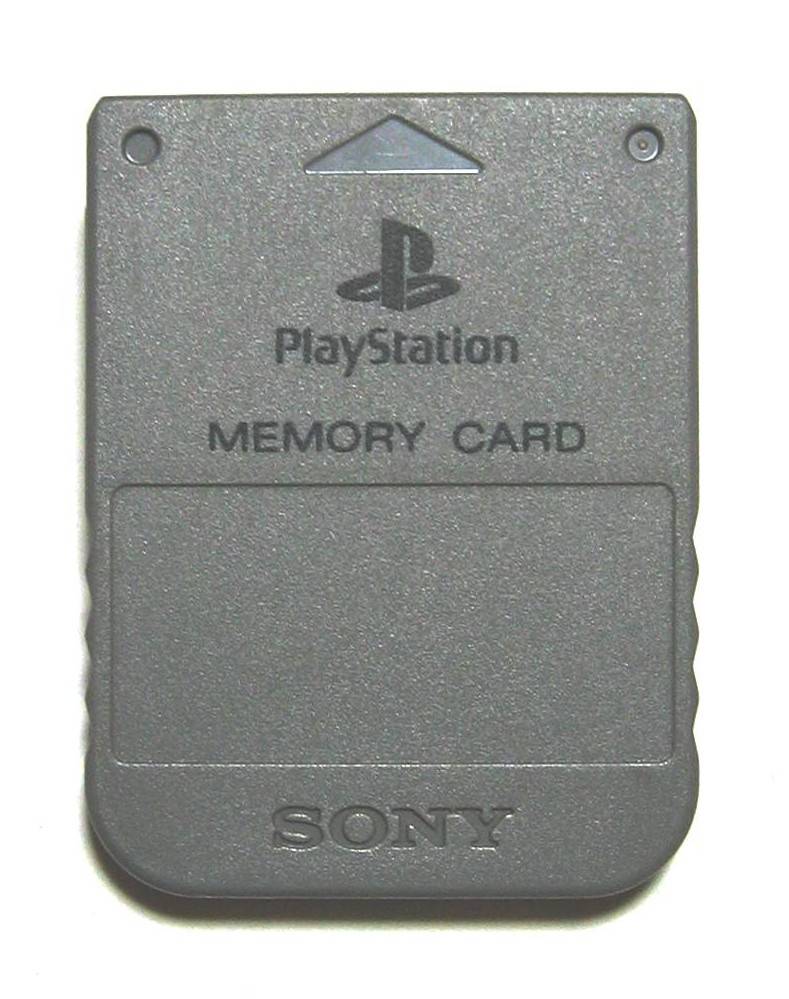 Карта памяти PlayStation (Memory Card SCPH-1020, 1 Мбит/128 Кбайт).