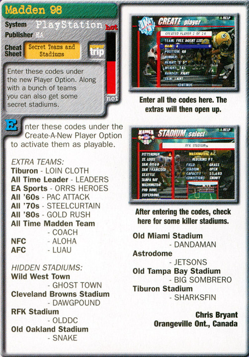 Madden NFL 98