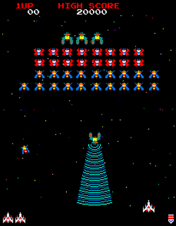 Galaga, известный shoot-em-up 1981 года.